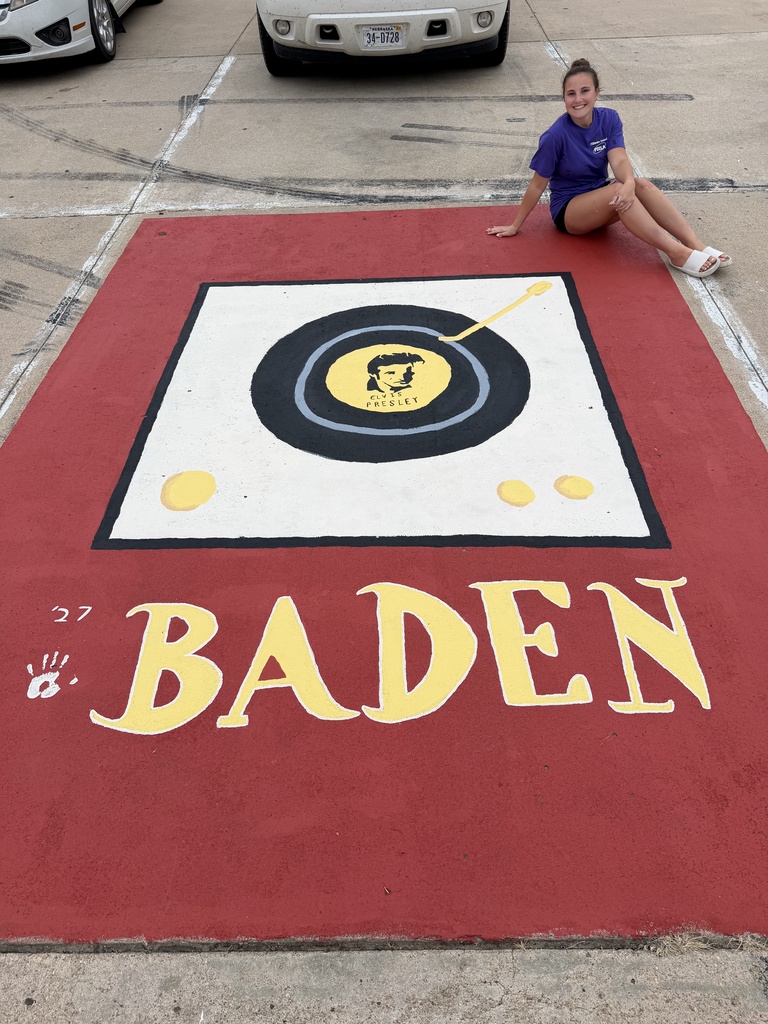 Baden's senior parking spot.