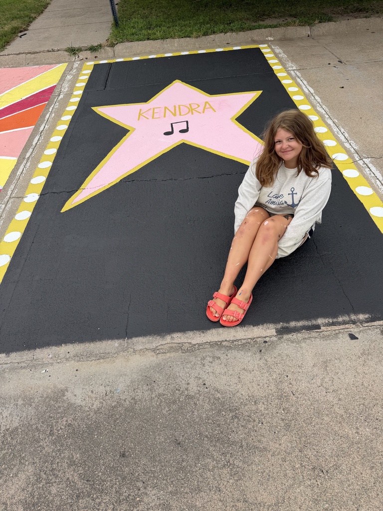 Kendra's senior parking spot.