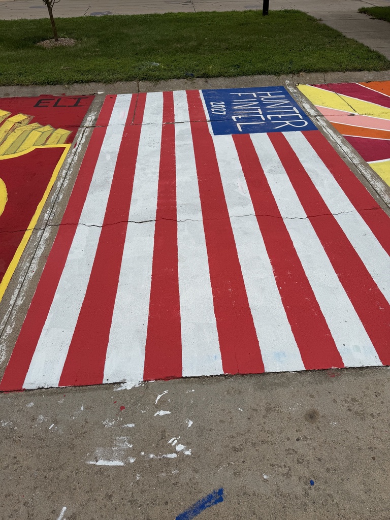 Hunter's senior parking spot.