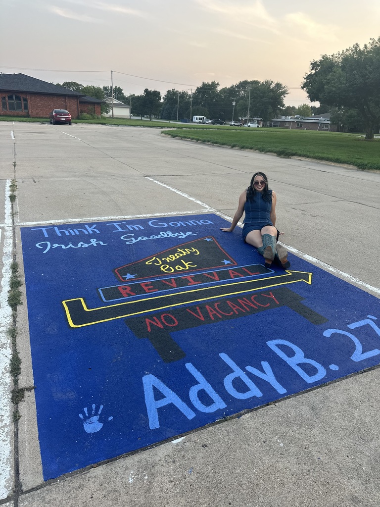 Addy B's senior parking spot.