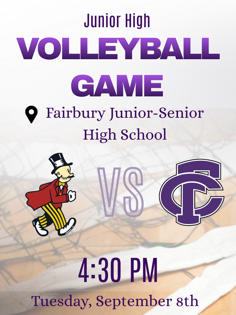 Jh volleyball at Fairbury.