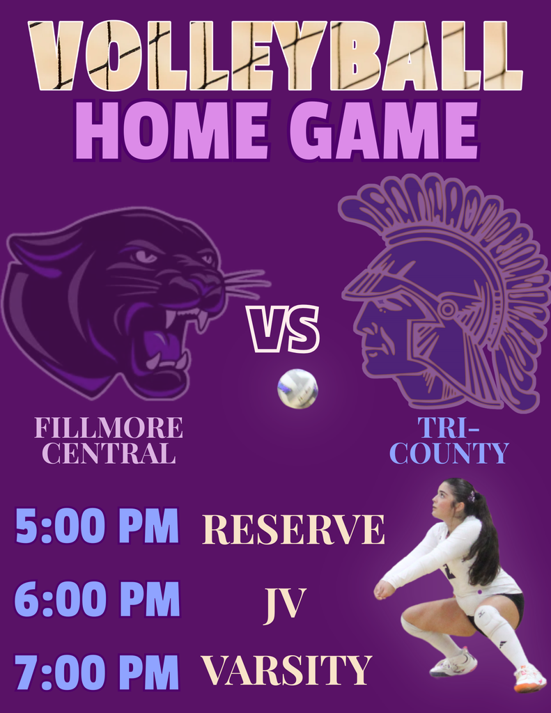 Volleyball game day vs Tri-County.