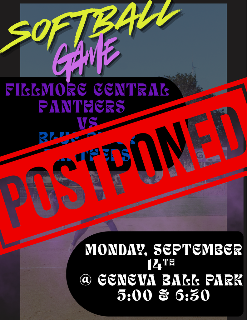 Softball vs Blue River is postponed.