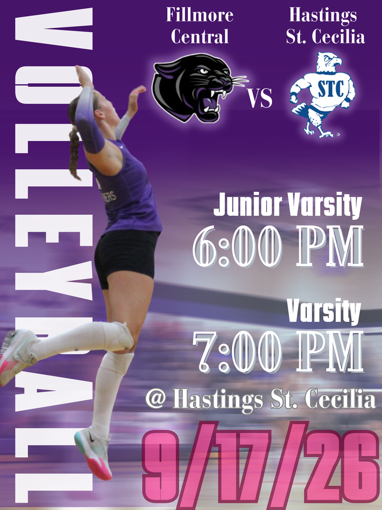 Volleyball at Hastings St. Cecilia.