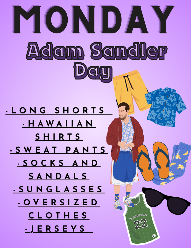 Adam Sandler Dress Up Day
