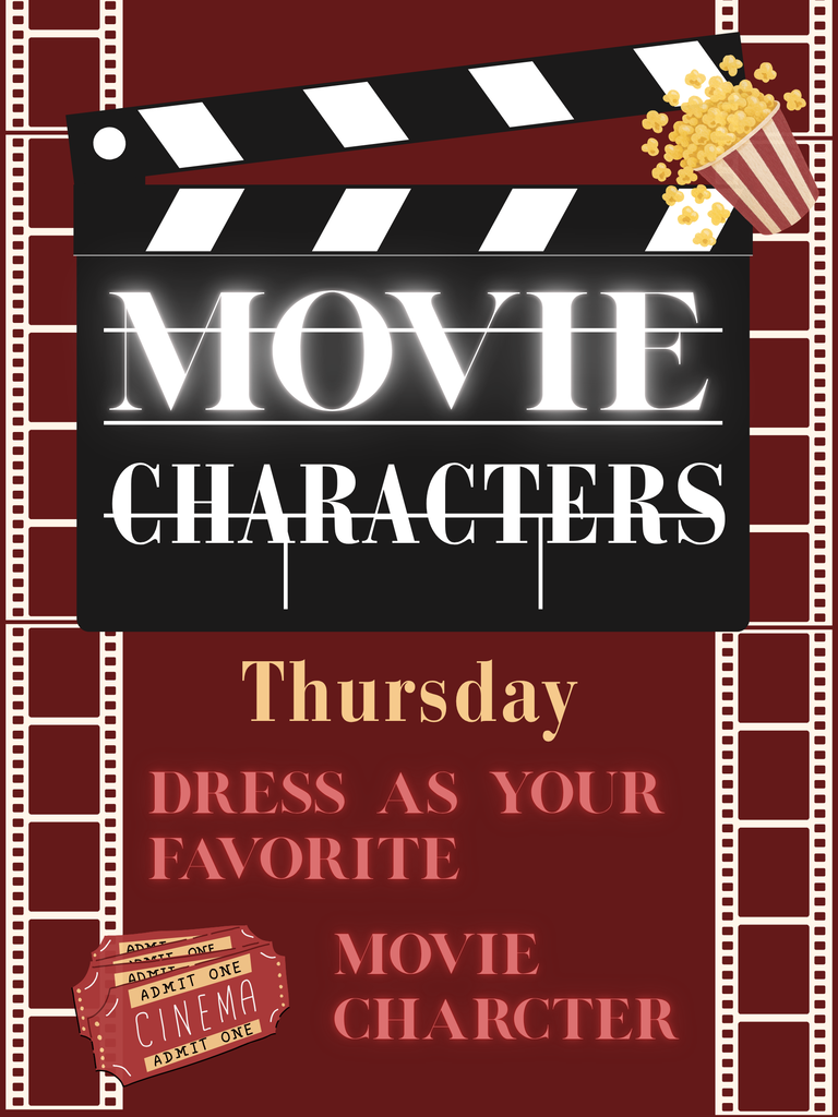 Homecoming dress up day for Thursday.