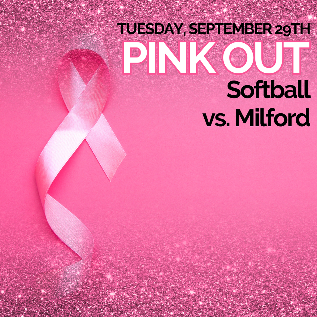 Pink out night for softball.