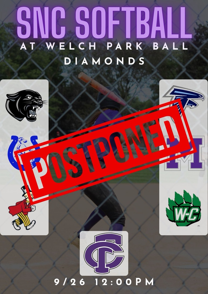 SNC softball postponed