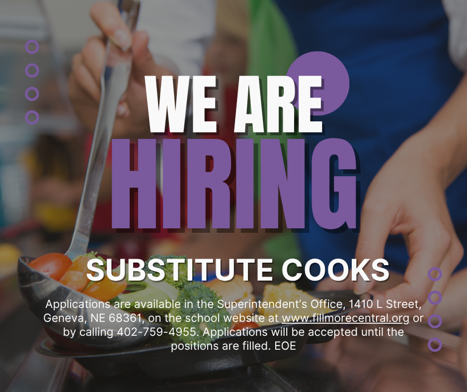 We're Hiring - Sub cooks