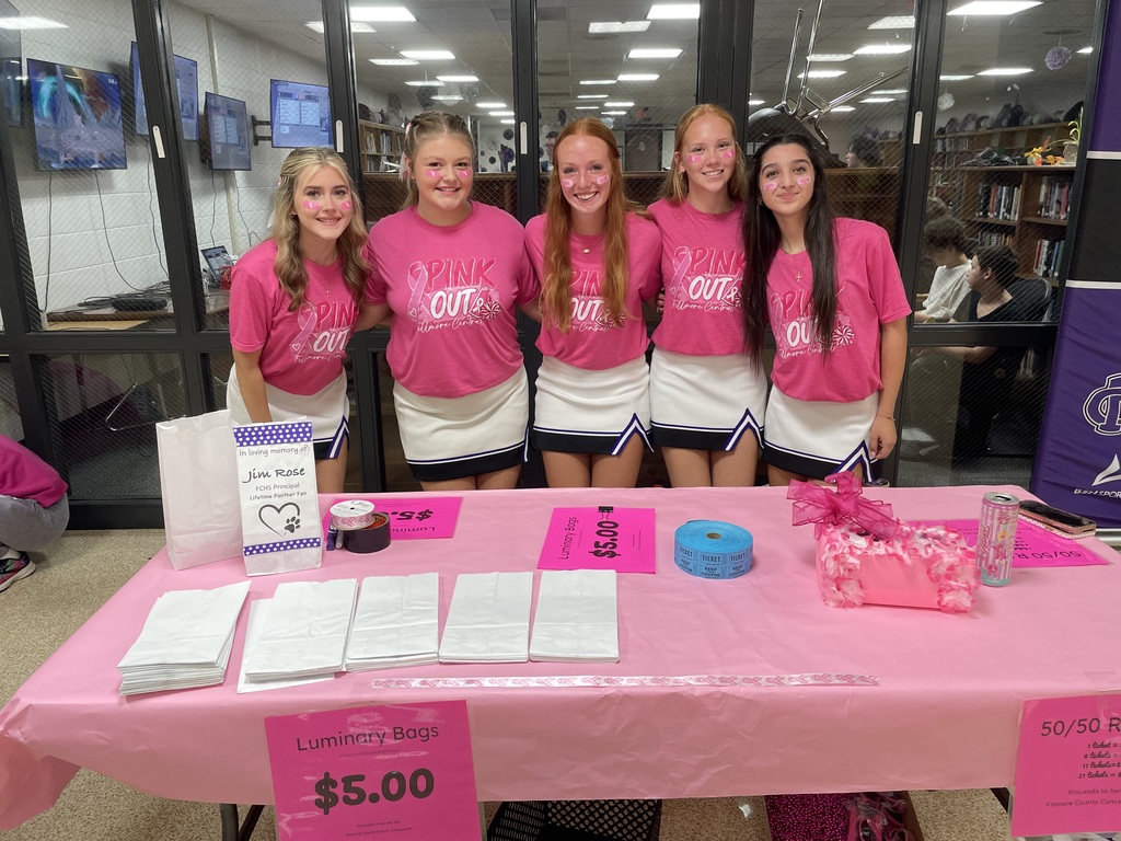 Volleyball pink out night.