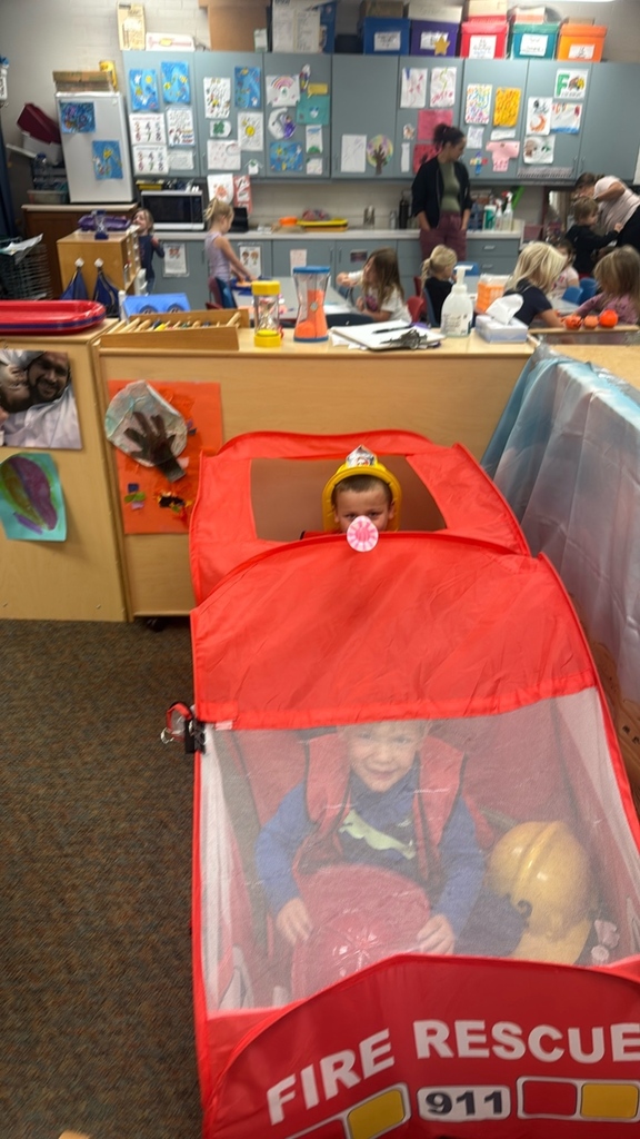 Preschoolers learned about fire safety.