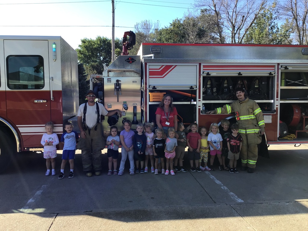 Preschoolers learned about fire safety.