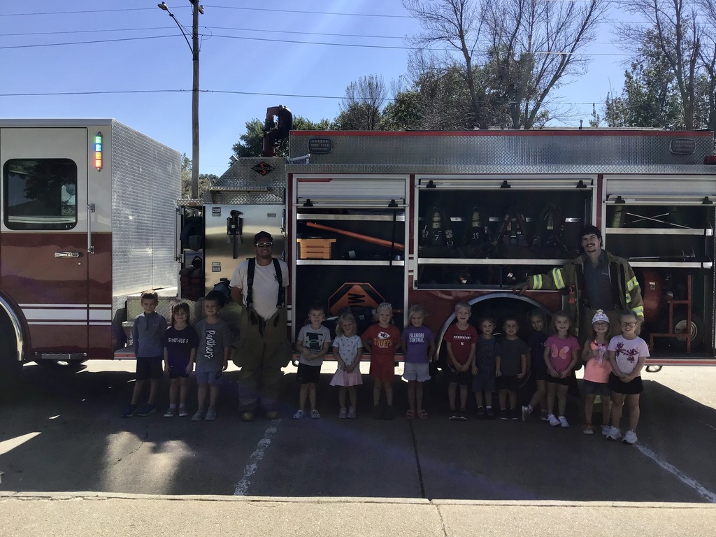 Preschoolers learned about fire safety.