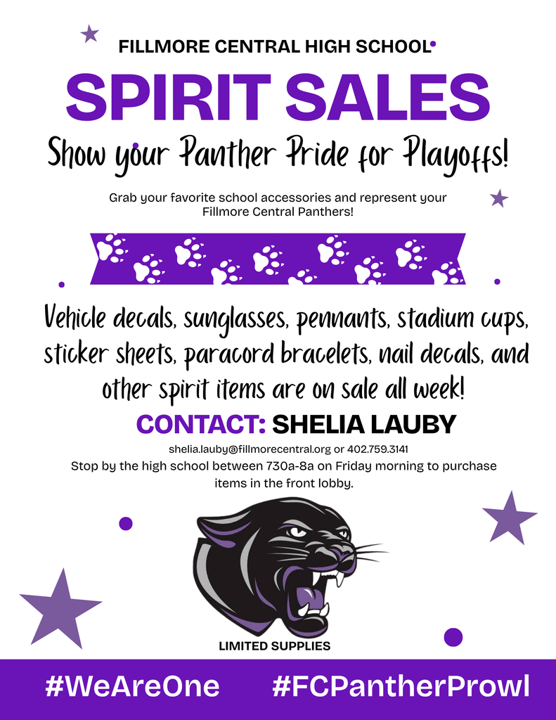 FCHS spirit sales for football playoffs.