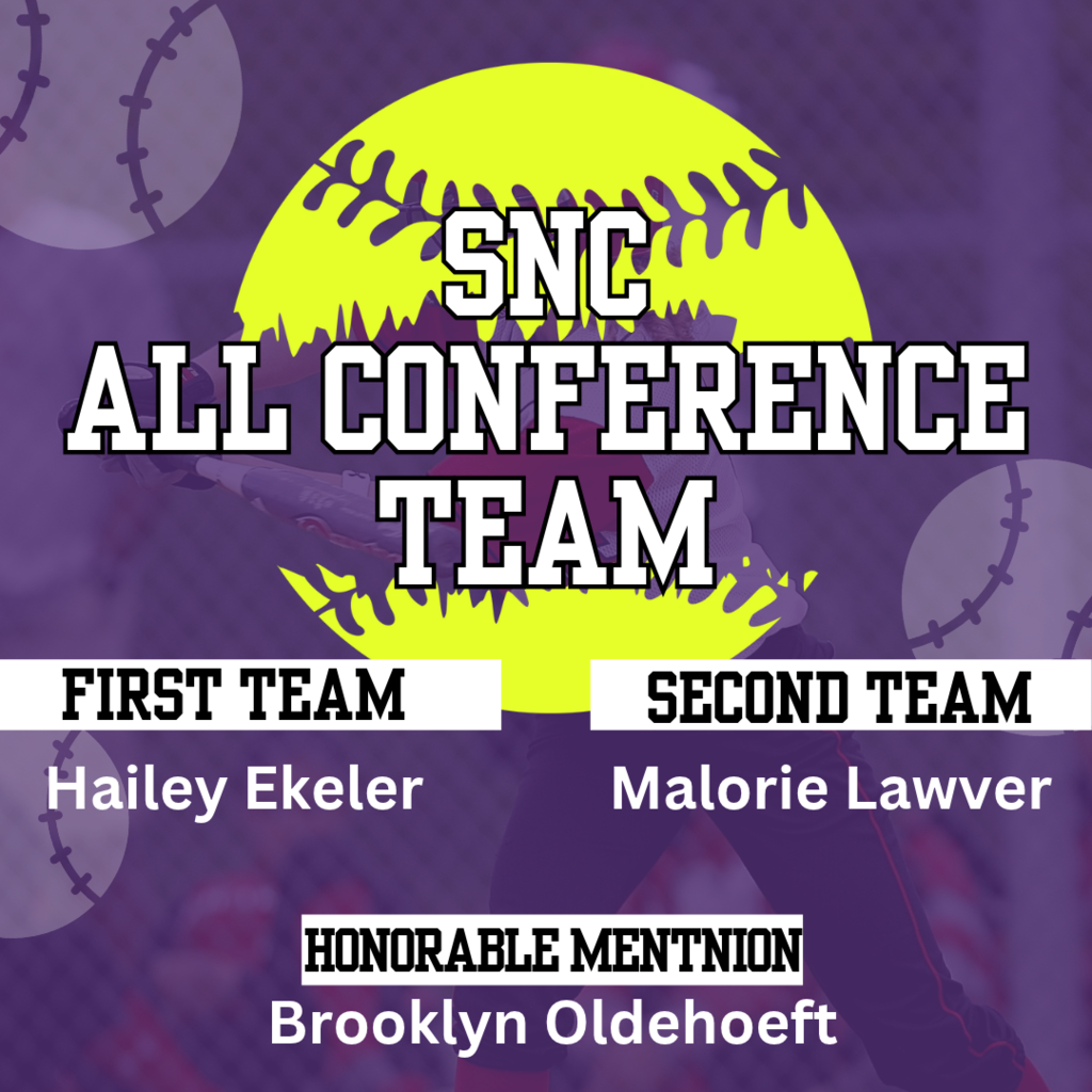 SNC all-conference softball team.