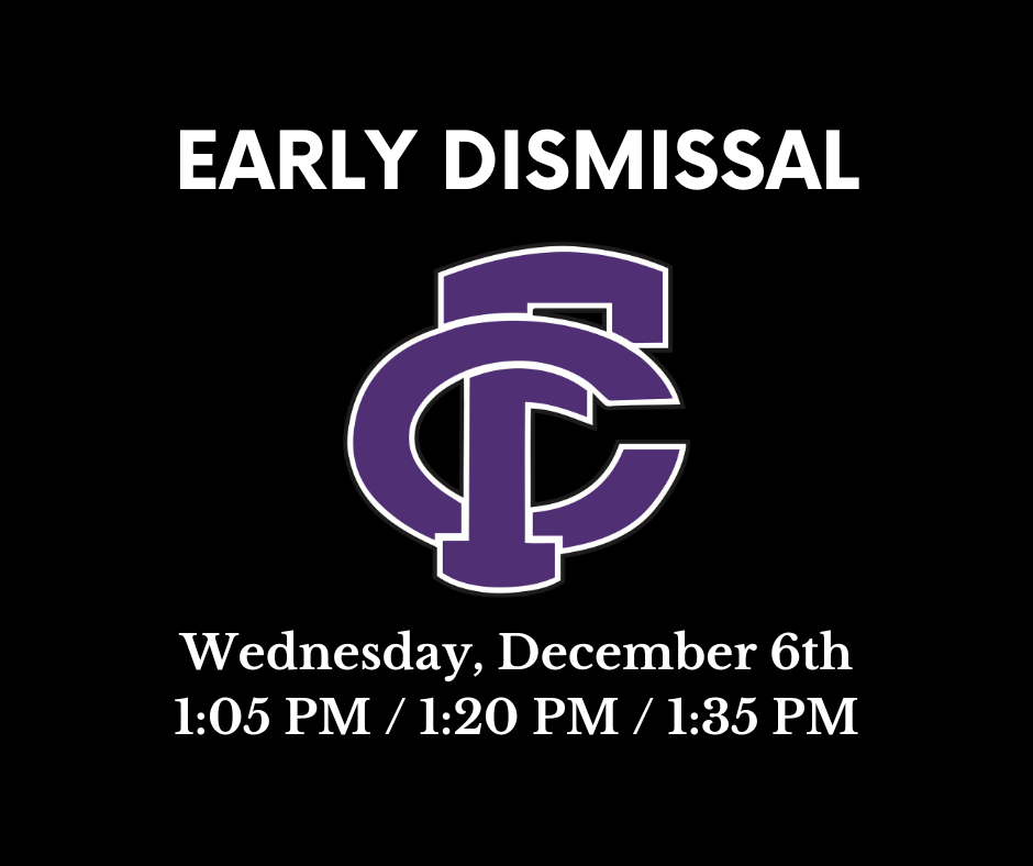 Early Dismissal Wednesday, December 6th #FCPantherProwl
