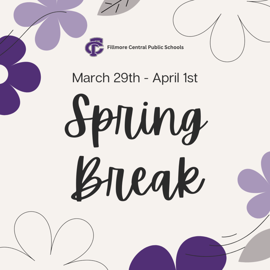 Spring Break - No School Friday, March 29th - April 1st #FCPantherProwl