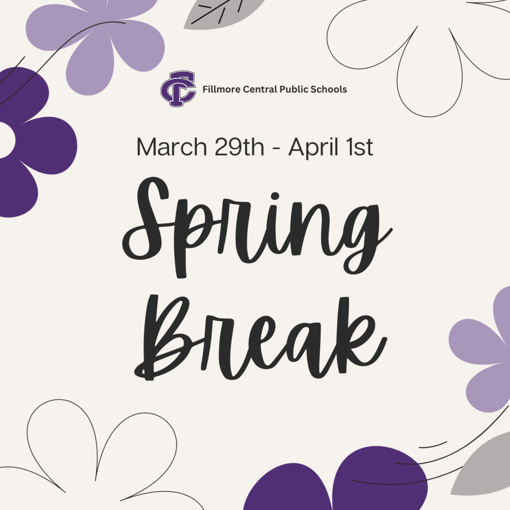 Spring Break - No School  Friday, March 29th - April 1st #FCPantherProwl