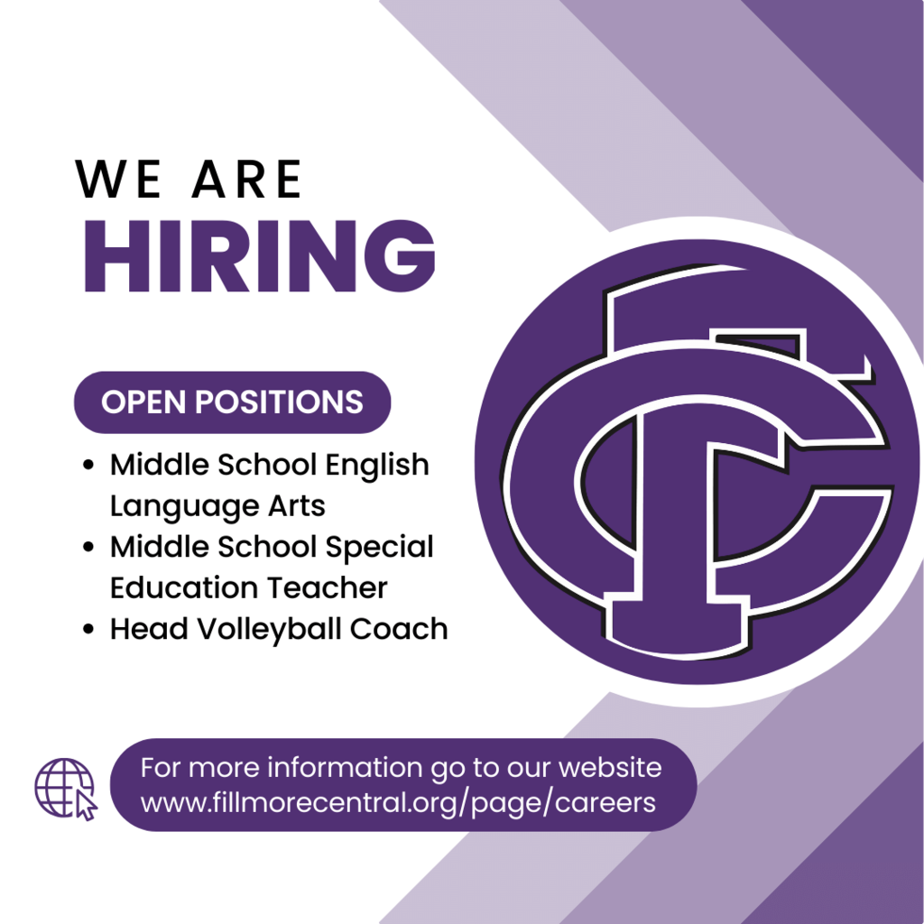 WE ARE HIRING! Check out our website for more information https://www.fillmorecentral.org/page/careers