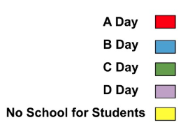 Calendar with A-B-C-D Days