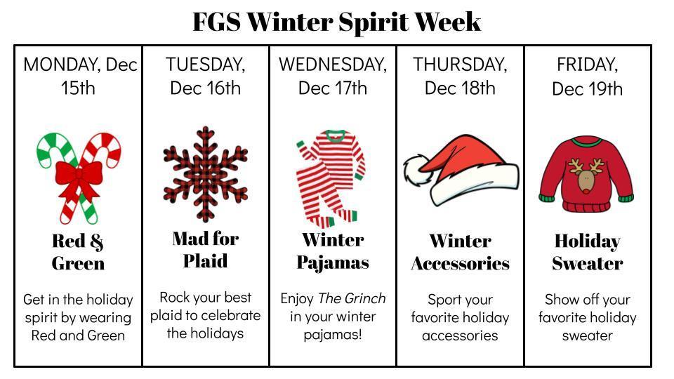 FGS Winter Spirit Week