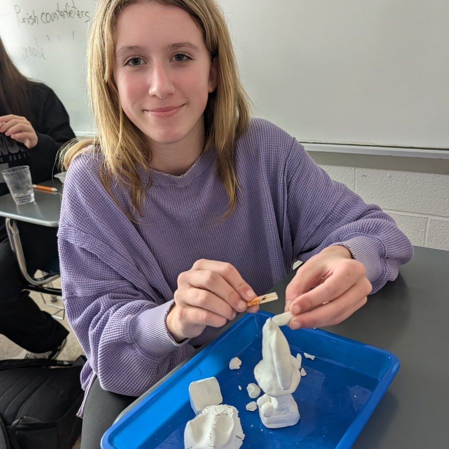World History students recently created their own versions of Terracotta soldiers as part of their ancient China unit.