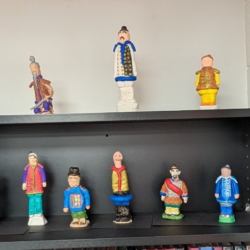 World History students recently created their own versions of Terracotta soldiers as part of their ancient China unit.