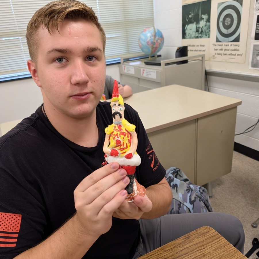 World History students recently created their own versions of Terracotta soldiers as part of their ancient China unit.