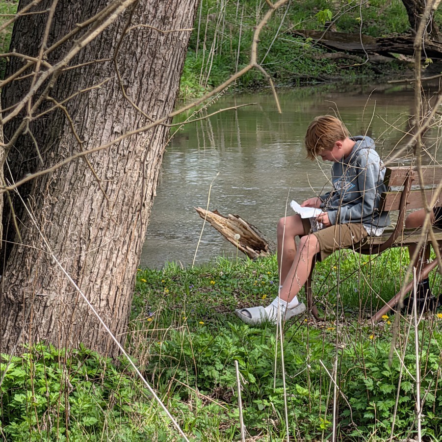7th graders visited bison at Reclaim Ranch, explored the Sangamon River Forest Preserve, and ate bison heart as past of our US History Westward Expansion unit.