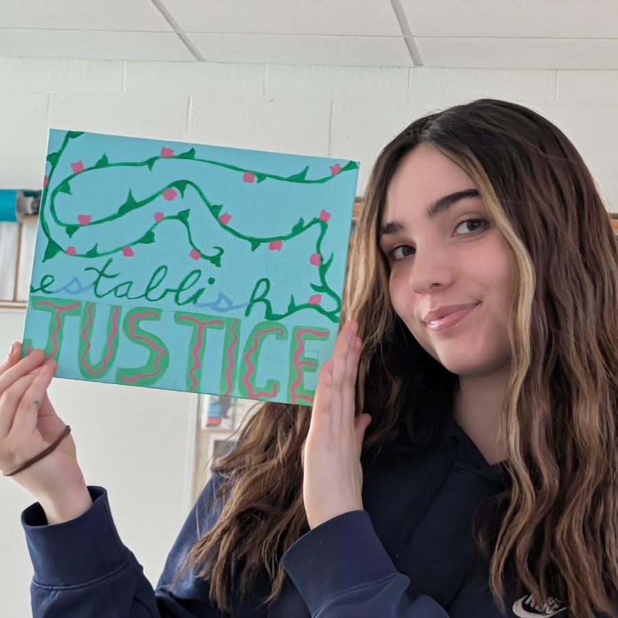High School Civics students completed their study of the United States Constitution (The greatest document written by mankind in the history of the world) with a artistic look at the Preamble.  Special thanks to artist @catherinefreshley