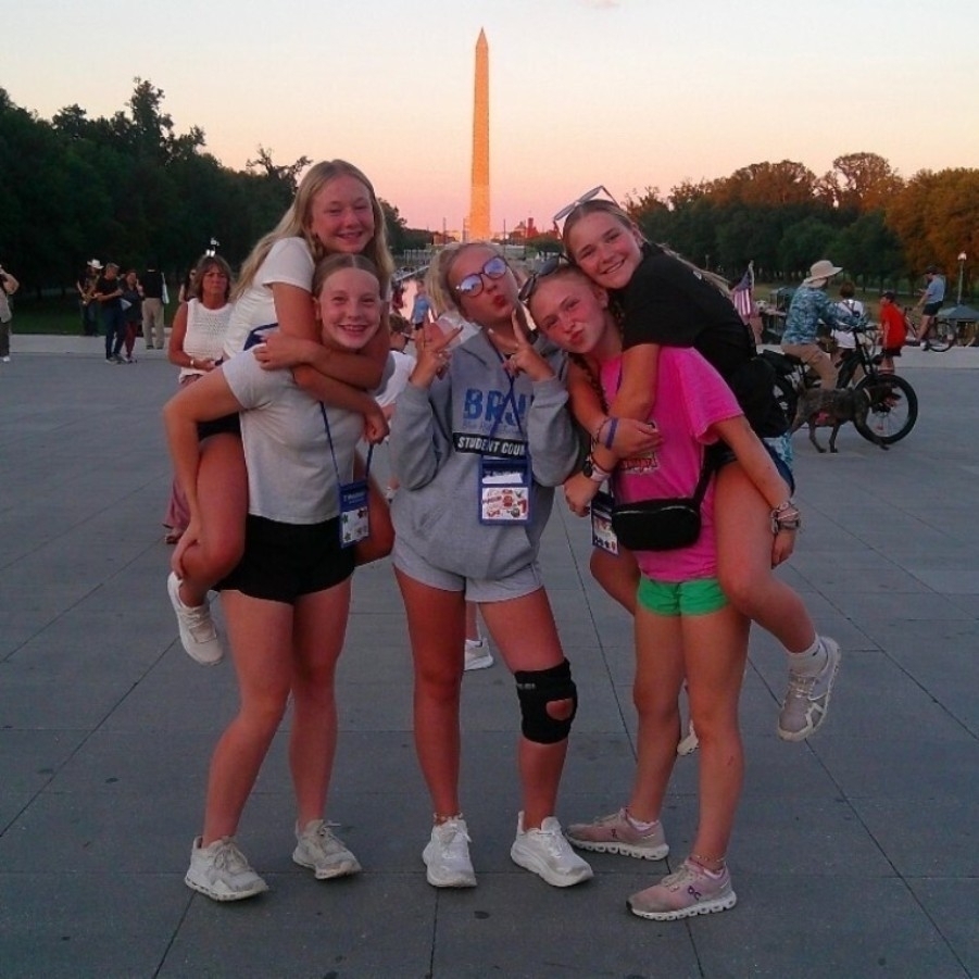Washington Monument from the Lincoln Memorial.