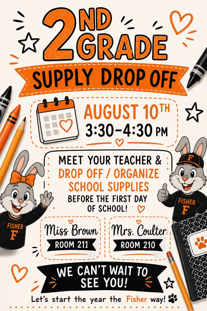 2nd grade supply drop off!