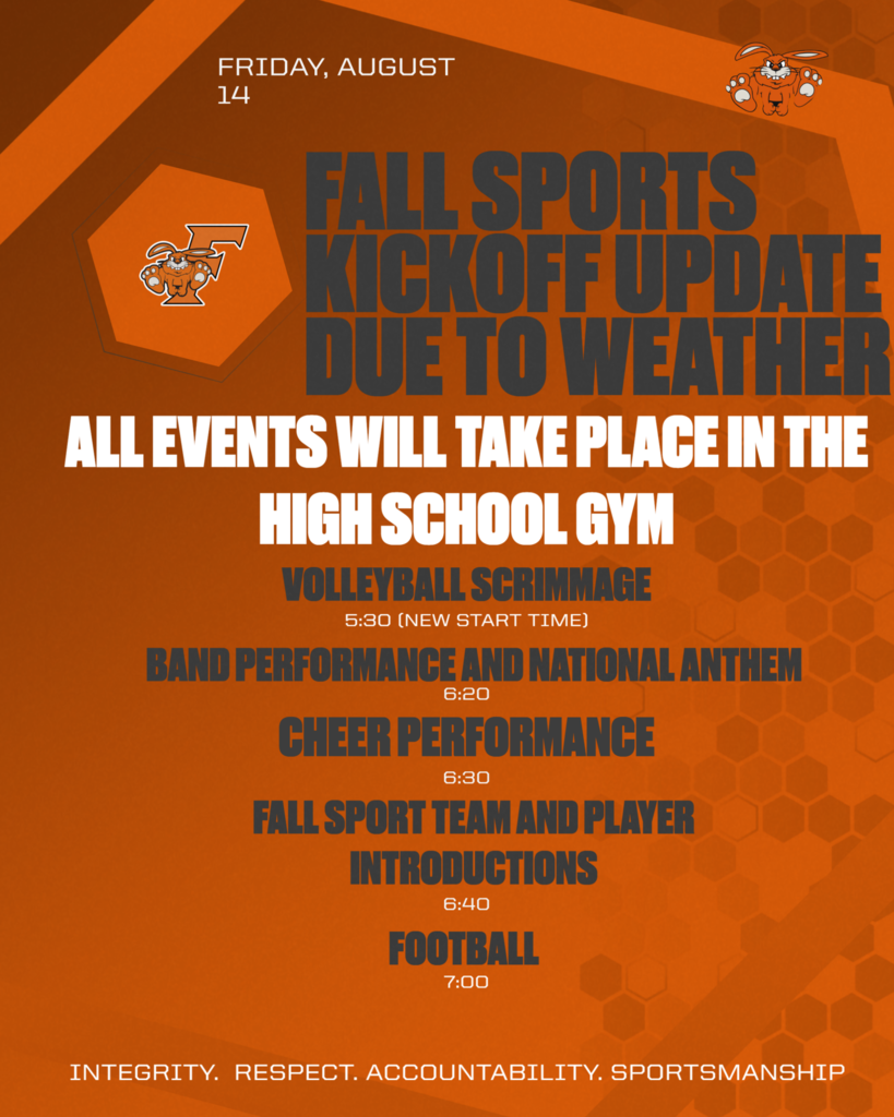 Weather update for the 2026 Fall sports kickoff