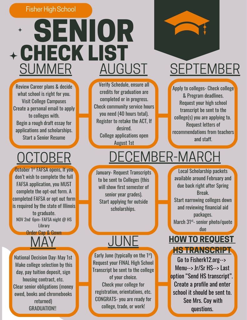 Senior Checklist