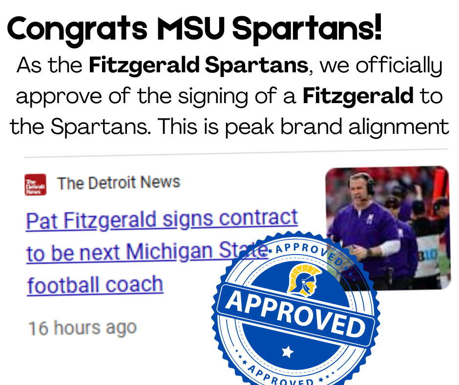 Congrats MSU Spartans