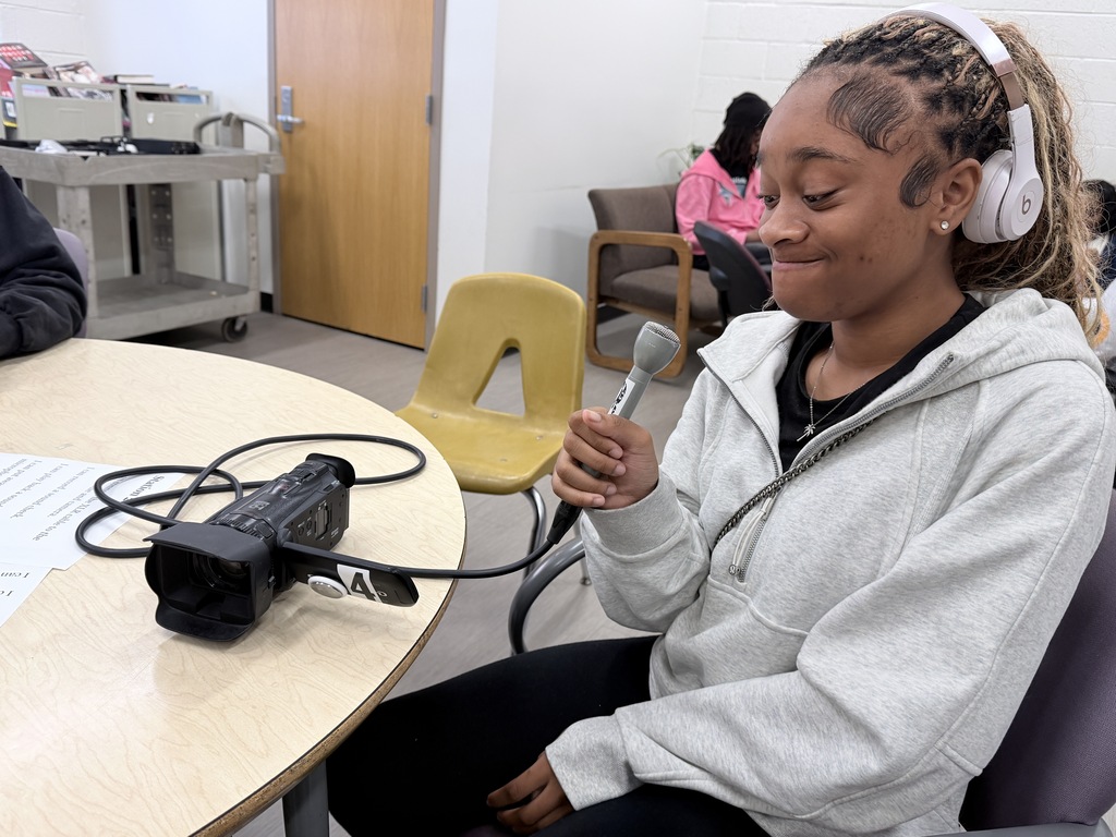 Student performs a sound check