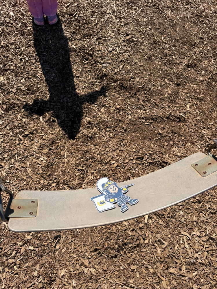 on the swings!