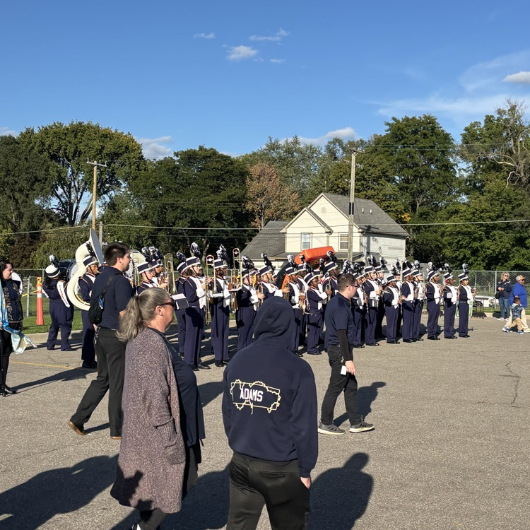 marching band performing at family fun day