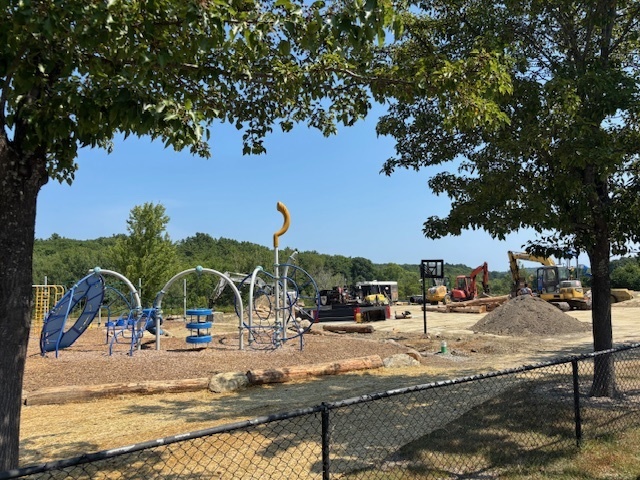 photo of a playground under construction