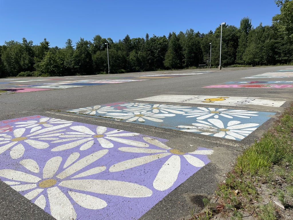 parking spaces