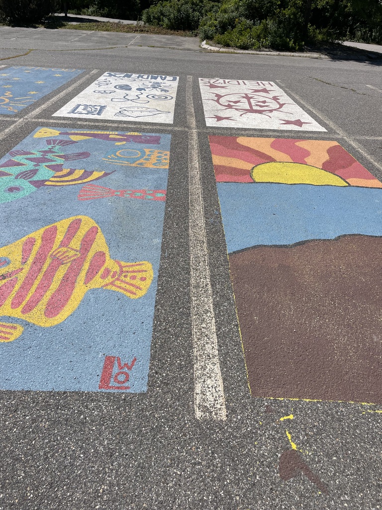 parking spaces