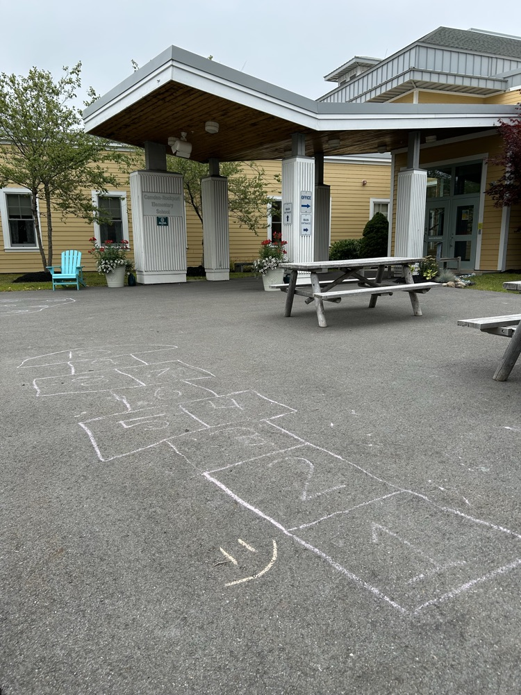 hopscotch on the asphalt