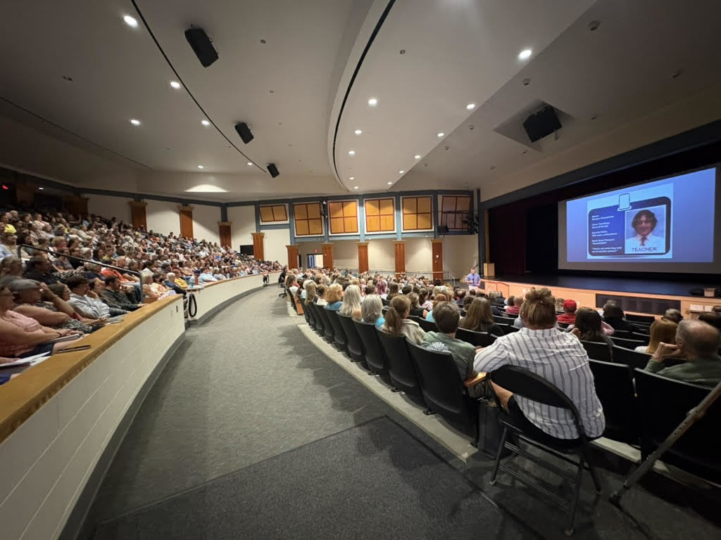 Educators from throughout the region gather at Strom Auditorium on Sept. 27.