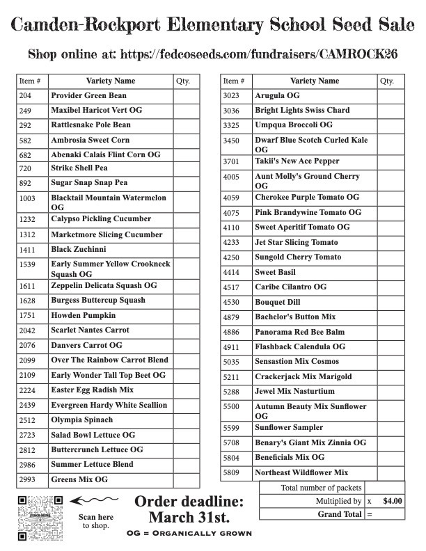 FEDCO Seed Sale pg 2