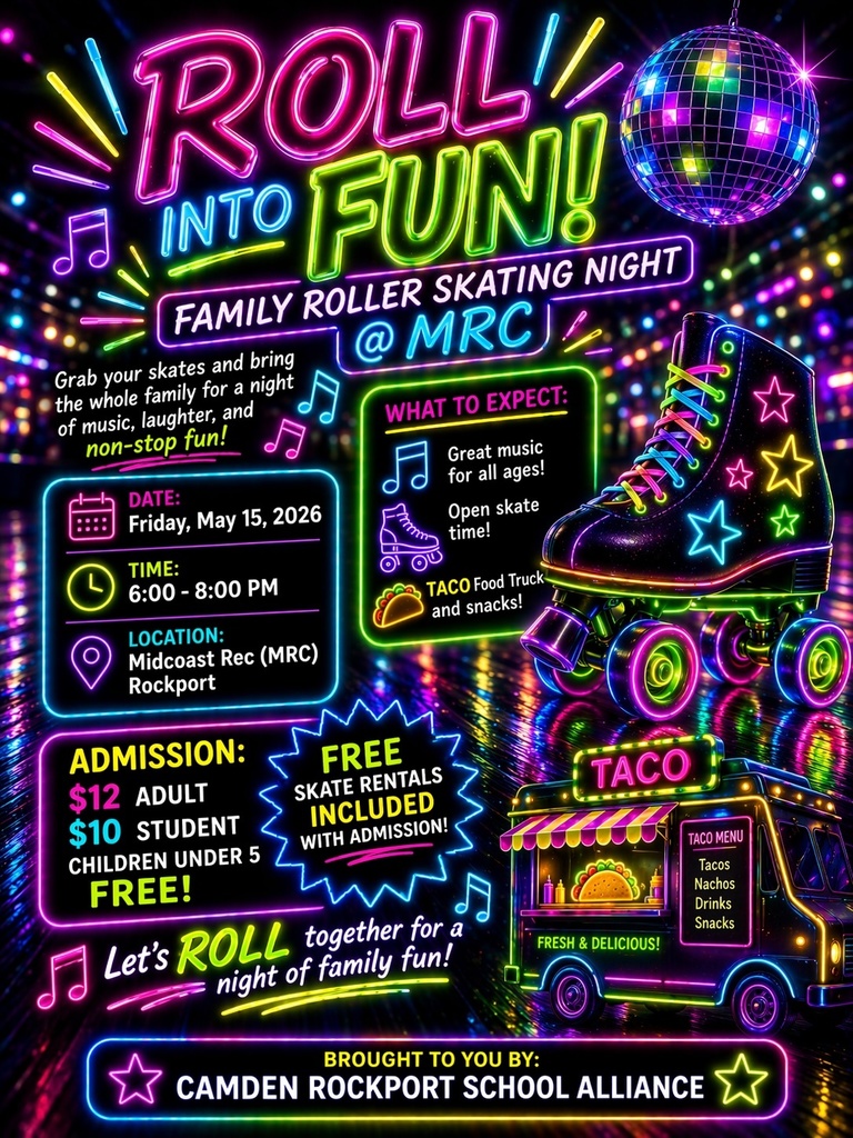 Family roller skating night