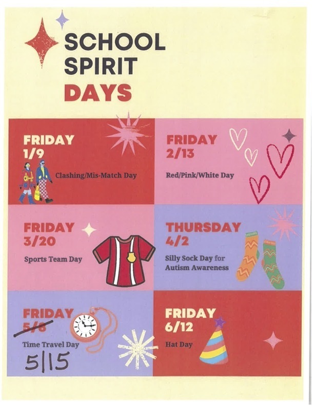 SCHOOL SPIRIT DAYS