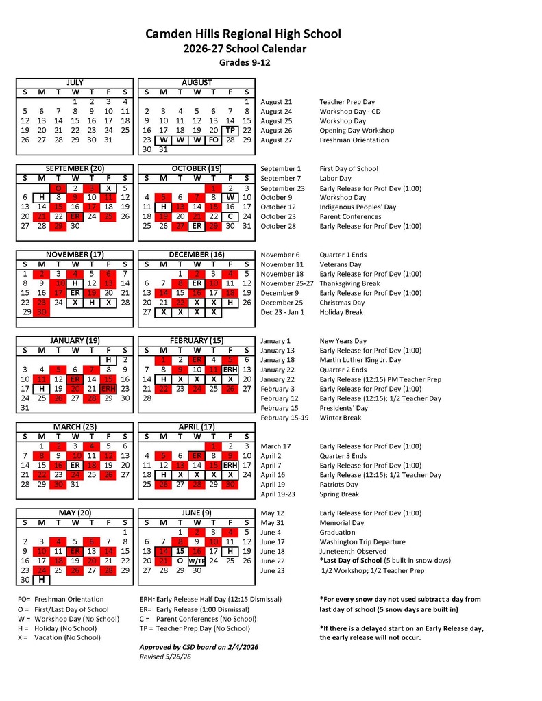2026-2027 calendar