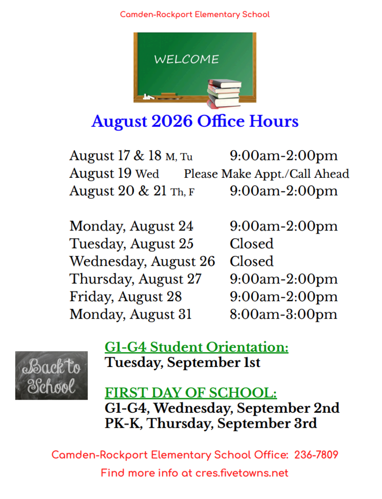 August 2026 Office Hours