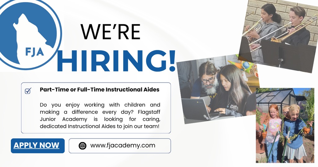 We're Hiring Instructional Aides Ad