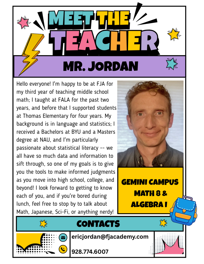 Welcome Mr. Jordan!